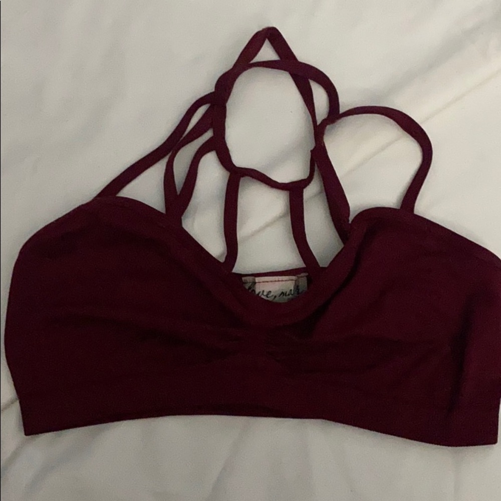 Maroon bralet
